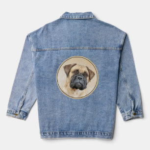 Bullmastiff-Malerei - Niedliche Original Dog Art Jeansjacke