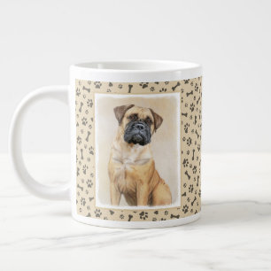 Bullmastiff-Malerei - Niedliche Original Dog Art Jumbo-Tasse