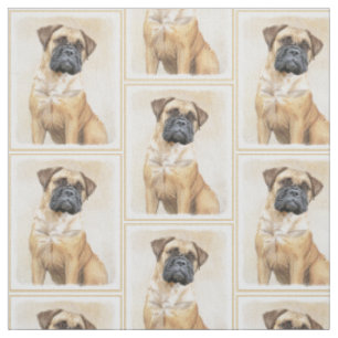 Bullmastiff-Malerei - Niedliche Original Hunde-Kun Stoff