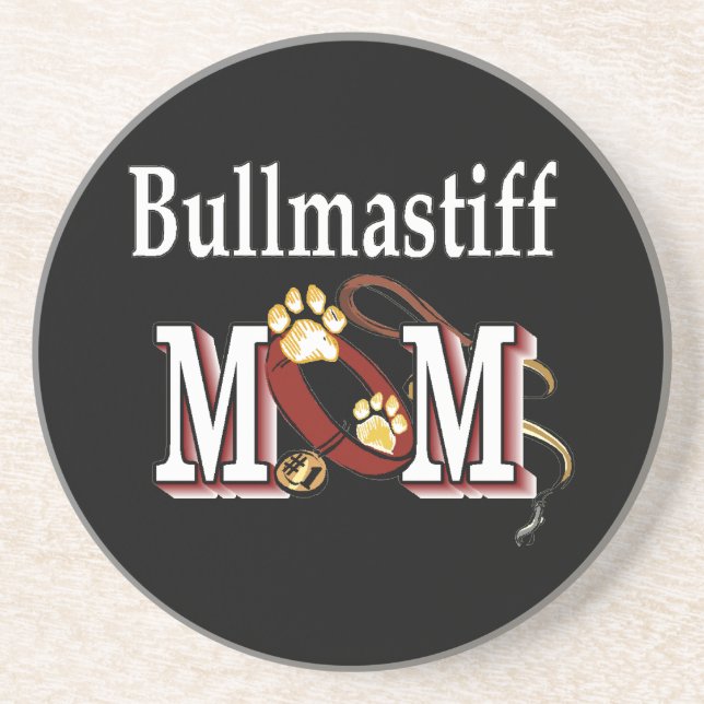 Bullmastiff-Mama Getränkeuntersetzer (Vorne)