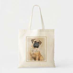 Bullmastiff Painting - Cute Original Dog Art Tragetasche