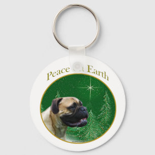 Bullmastiff Peace Schlüsselanhänger