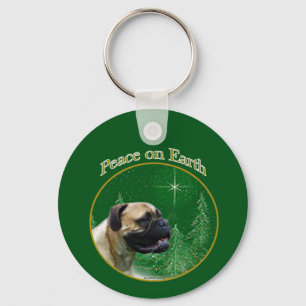 Bullmastiff Peace Schlüsselanhänger
