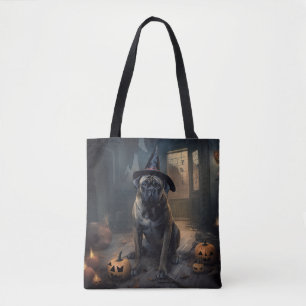 Bullmastiff Pumpkins Halloween Beängstigend Tasche