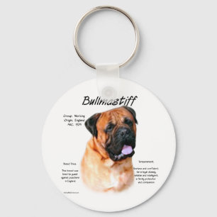 Bullmastiff (rot) History Design Schlüsselanhänger