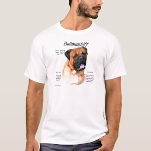 Bullmastiff (rot) History Design T-Shirt