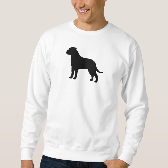 Bullmastiff Silhouette Sweatshirt (Vorderseite)