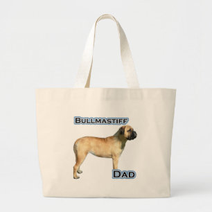 Bullmastiff-Vater 4 Jumbo Stoffbeutel