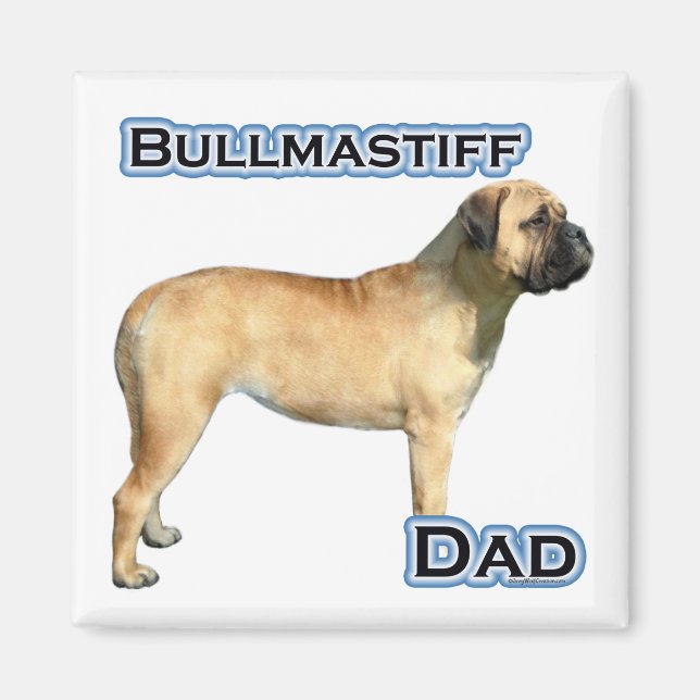 Bullmastiff Vater 4 - Magnet (Vorne)