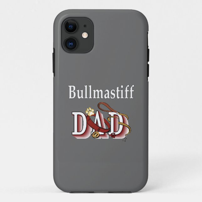 Bullmastiff Vater Case-Mate iPhone Hülle (Rückseite)