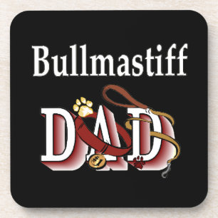 Bullmastiff Vater Getränkeuntersetzer