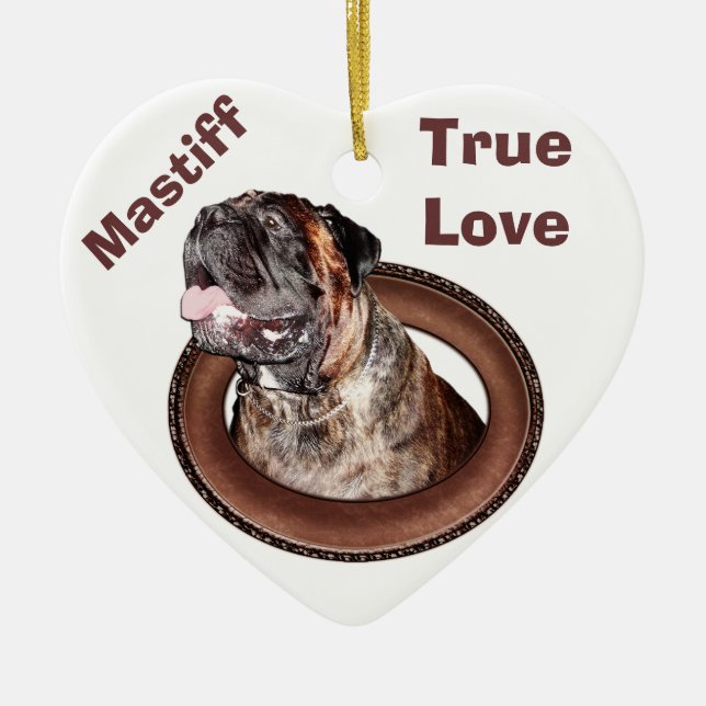 Bullmastiff Verzierungen sind große Keramikornament (Vorne)