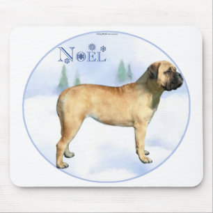 Bullmastiff Weihnachten Mousepad