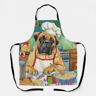 Bullmastiff-Weihnachtsbäckerei: Festliches Weihnac Schürze