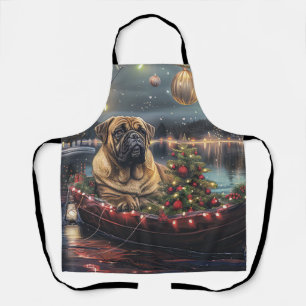 Bullmastiff Weihnachtsfest Reise Schürze