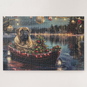 Bullmastiff-Weihnachtsfestreise