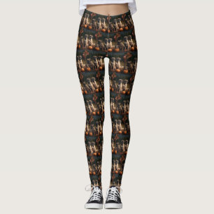 Bullmastiff Welpe Autumn Delight Pumpen Leggings