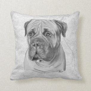 Bullmastiff Zeichnen Kissen