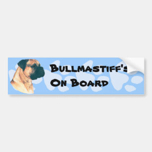 Bullmastiffs Felsen!! Autoaufkleber
