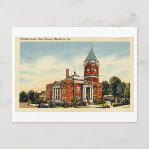 Bulloch County Court House in Statesboro, Georgia, Postkarte