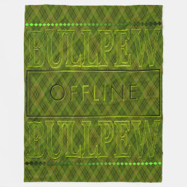 Bullpew Lime Green Fleece Blanket