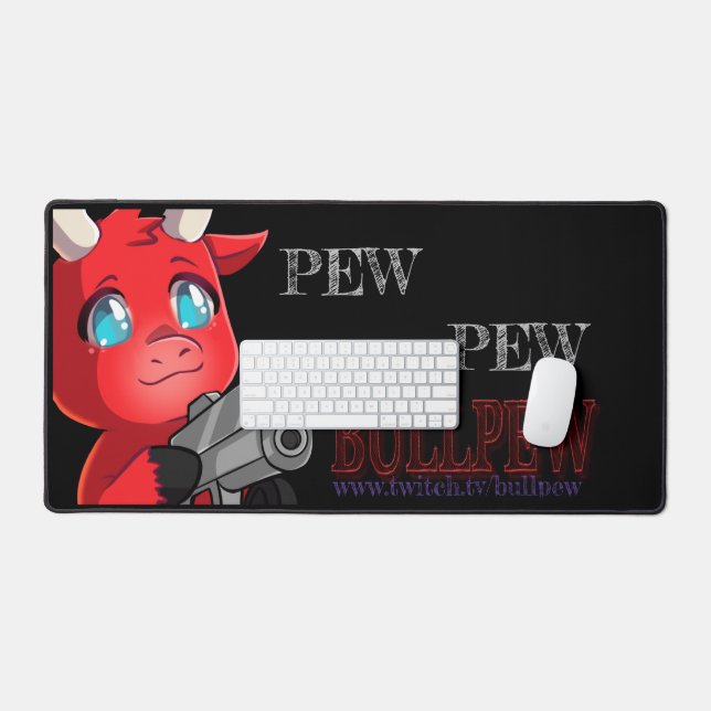 Bullpew Pew Schreibtischunterlage (Tastatur & Maus)