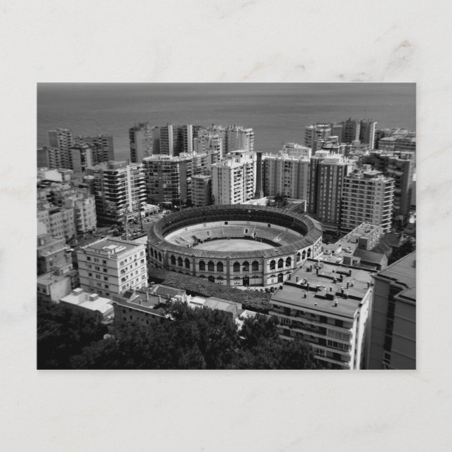 Bullring in Malaga, Spain Postkarte (Vorderseite)