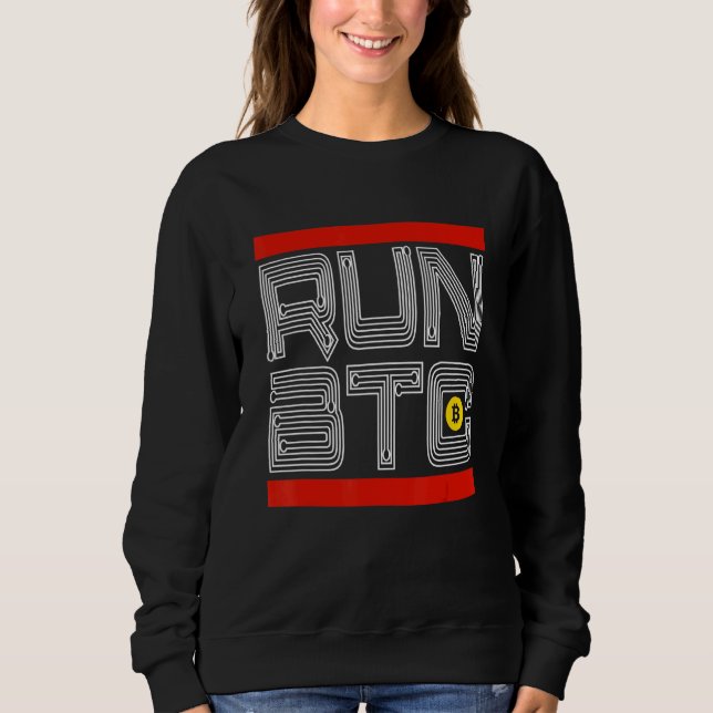 Bullrun Btc Bitcoin Crypto Token Rich Blockchain Sweatshirt (Vorderseite)