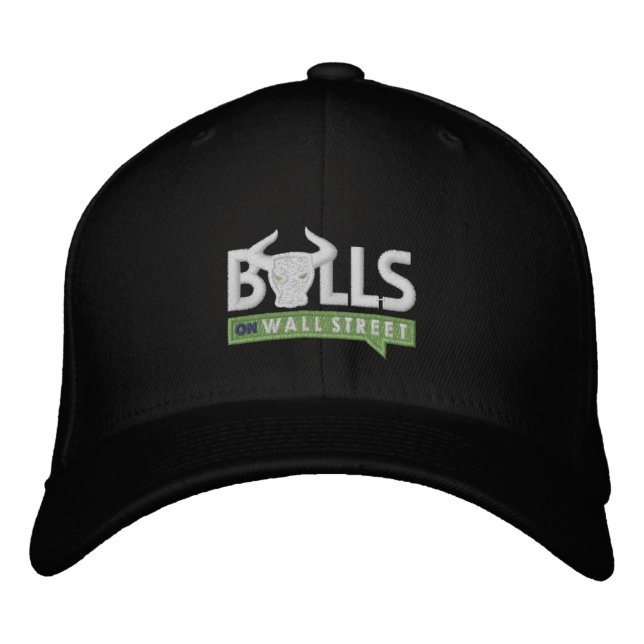 BULLS Black Cap Bestickte Kappe (Vorderseite)