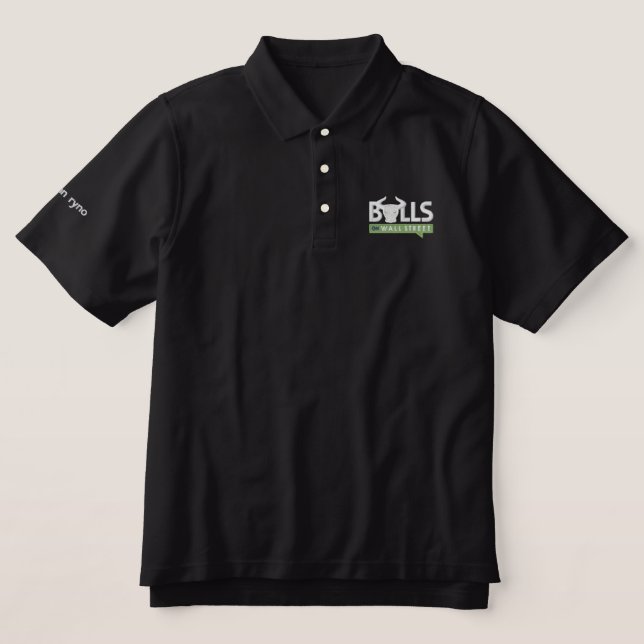 BULLS Black Polo (Design Vorderseite)