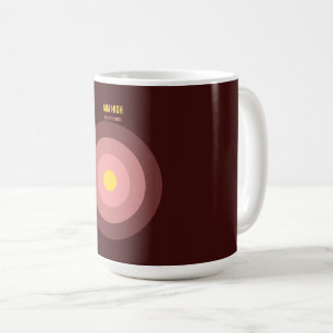 Bulls Eye — 90er Maximalist-Kaffeetasse Retro Kaffeetasse