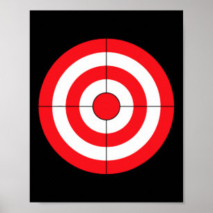 Bulls eye Lazy Diy Halloween Kostüm Darts Shootin Poster