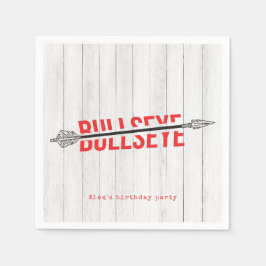 Bullseye Bow & Arrow Archery Tween Party Serviette