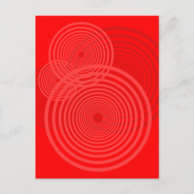 Bullseye Design Postkarte (Vorderseite)
