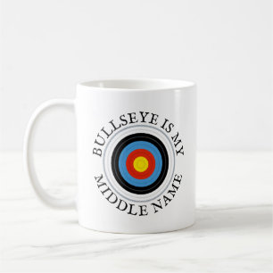 Bullseye ist mein zweiter Vorname Bogenschießer Kaffeetasse