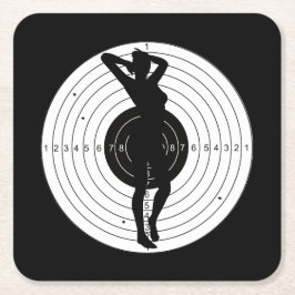 Bullseye mit Mädchen - Untersetzer