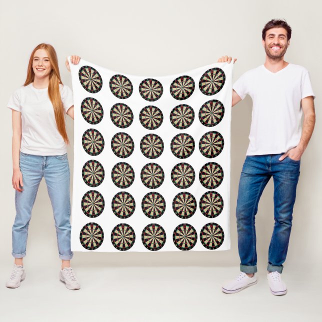 Bullseye-Muster für Dartboards, mittelfläschchen Fleecedecke (Beispiel)