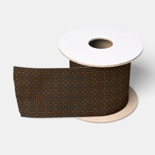 Bullseye Ribbon-Brown und Black Satinband