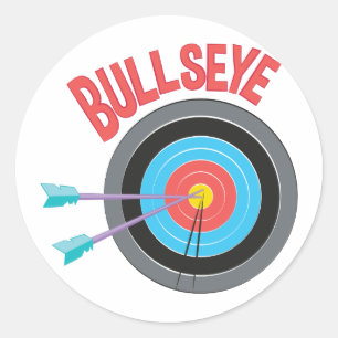 Bullseye Runder Aufkleber