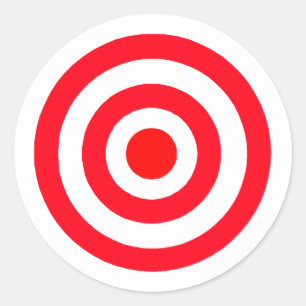 Bullseye Runder Aufkleber