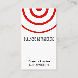 Bullseye-Symbol Visitenkarte
