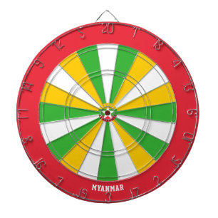 Bullseye von Myanmar Flag Patriot Dartscheibe