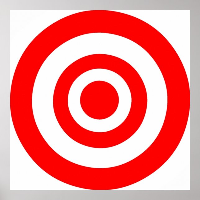 Bullseye-Ziel Poster (Vorne)