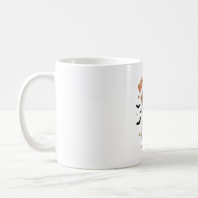 Bullsheet Highland Cow Funny Ghost Kaffeetasse (Links)
