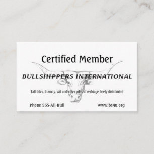 Bullships - Internationale Mitgliedschaft Visitenkarte