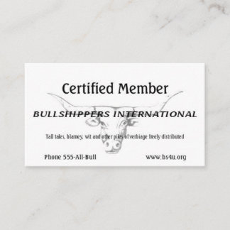 Bullships - Internationale Mitgliedschaft Visitenkarte