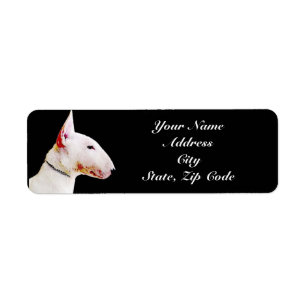 Bullterrier-Adressen-Etiketten