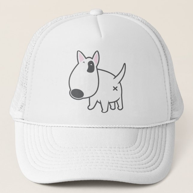 Bullterrier - bully_illu_bruno_3c truckerkappe (Vorderseite)