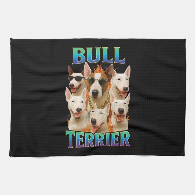 Bullterrier  geschirrtuch (Horizontal)