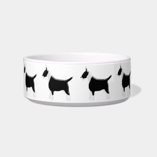 Bullterrier-Hundeentwurf Napf